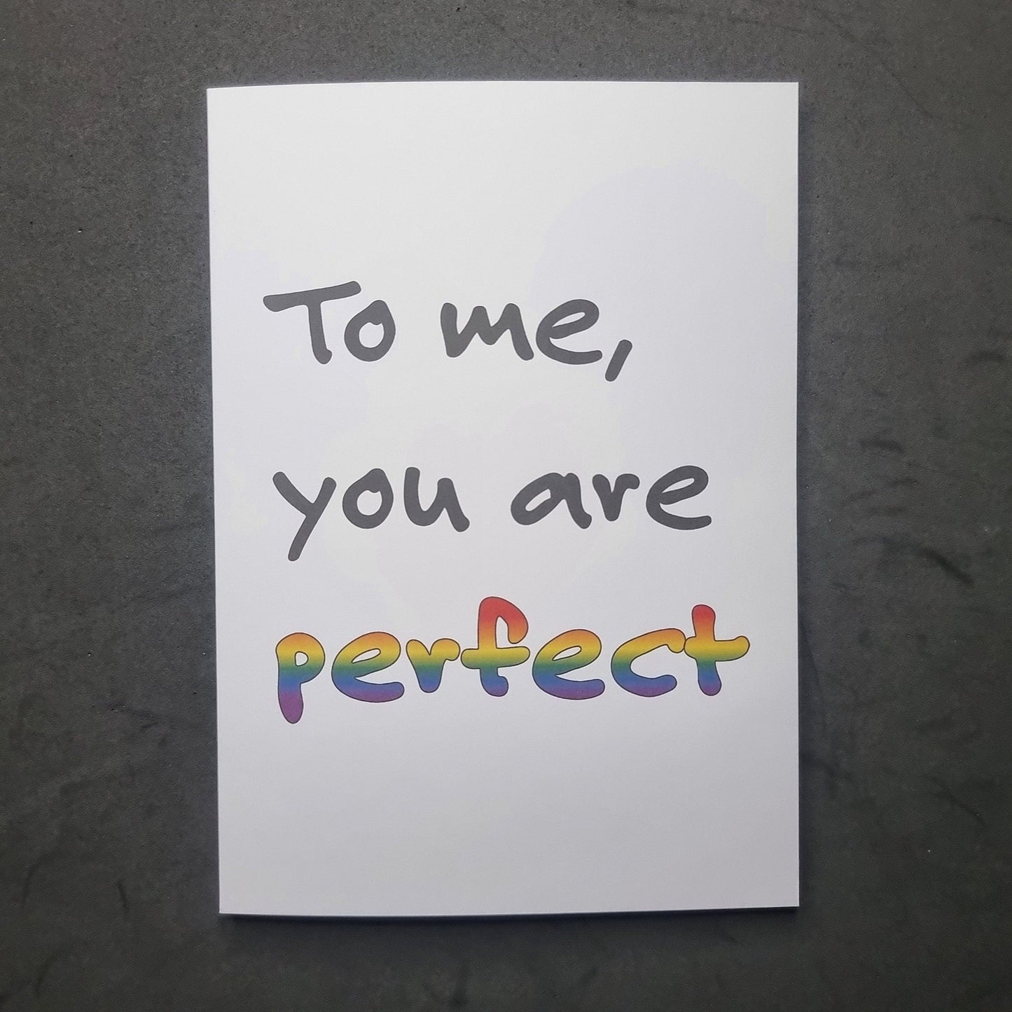 'To me, you are perfect' | LGBTQ+ Pride | Coming out card