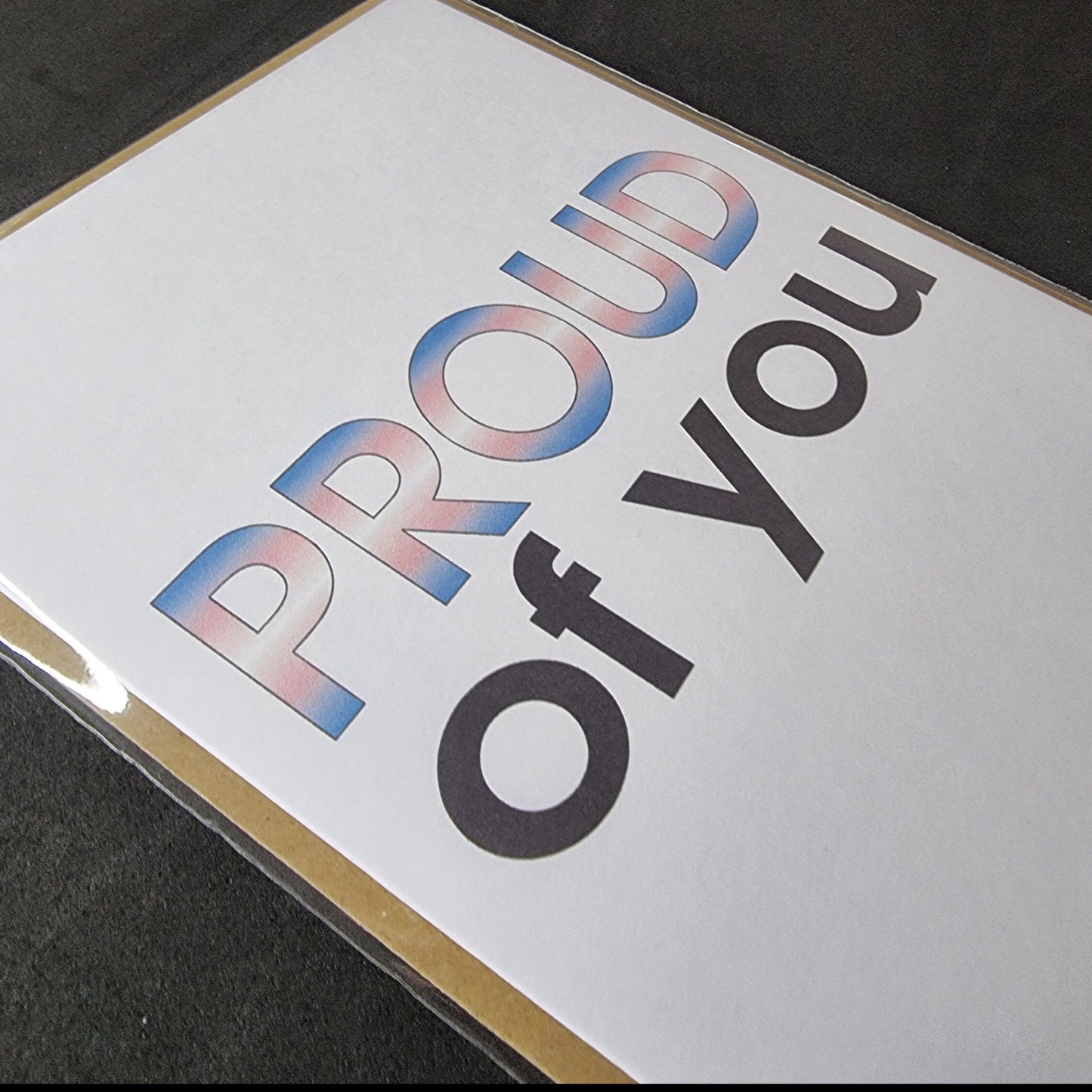 'Proud of you' card | Transgender pride card | Coming out card
