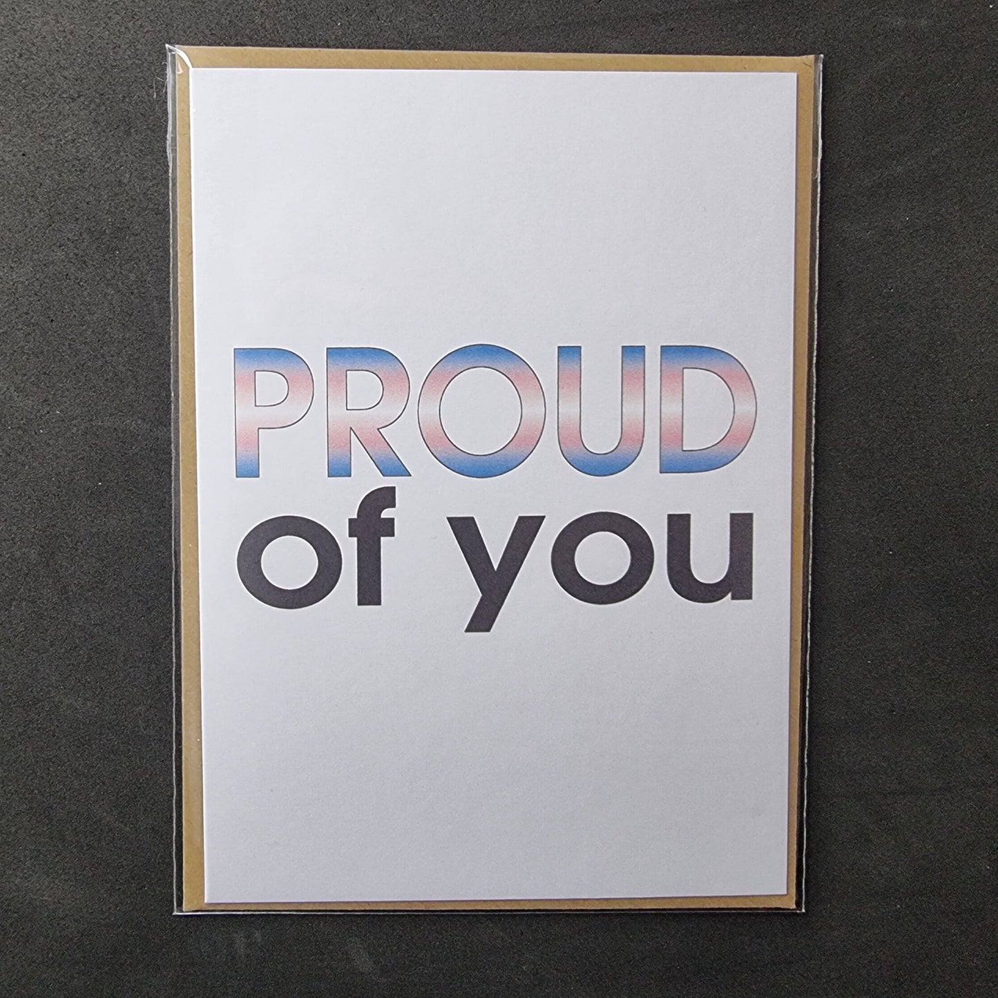 'Proud of you' card | Transgender pride card | Coming out card
