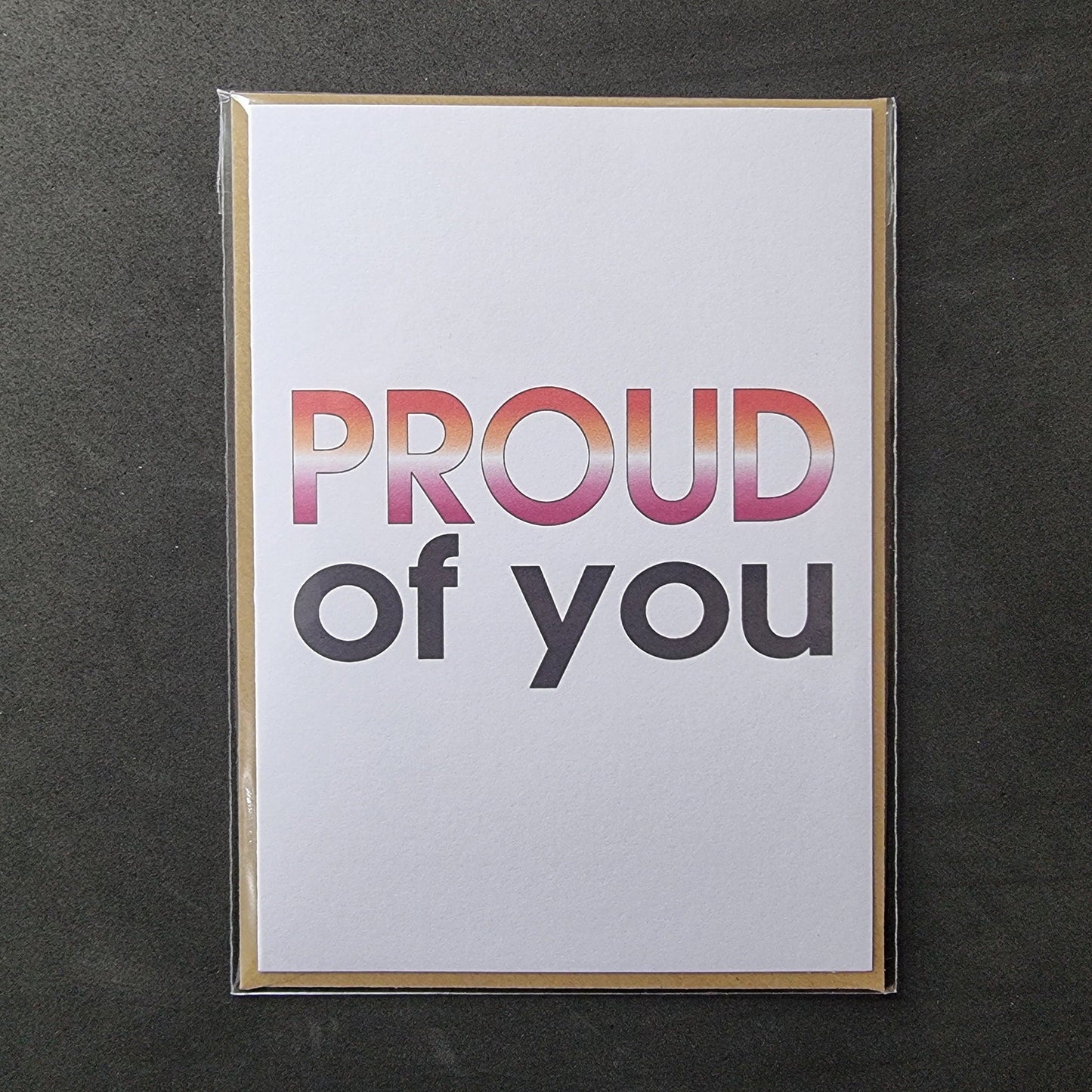 Proud of you card | Lesbian pride card | Coming out card