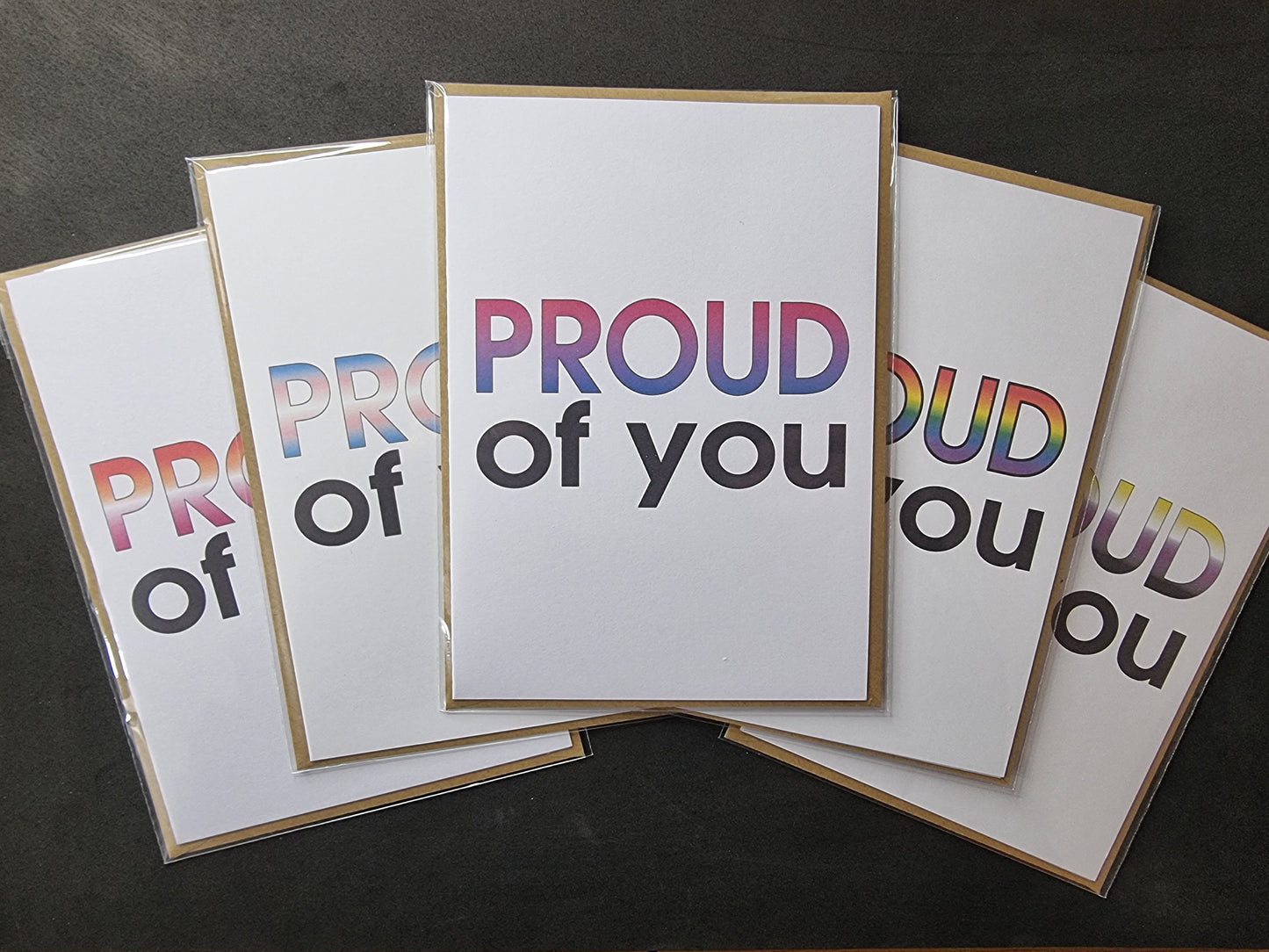 'Proud of you' card | Bisexual pride card | Coming out card