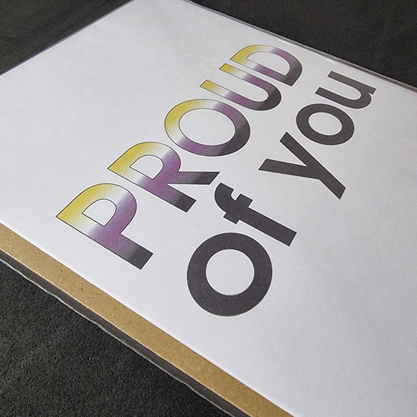 'Proud of you' card | Non-Binary pride card | Coming out card