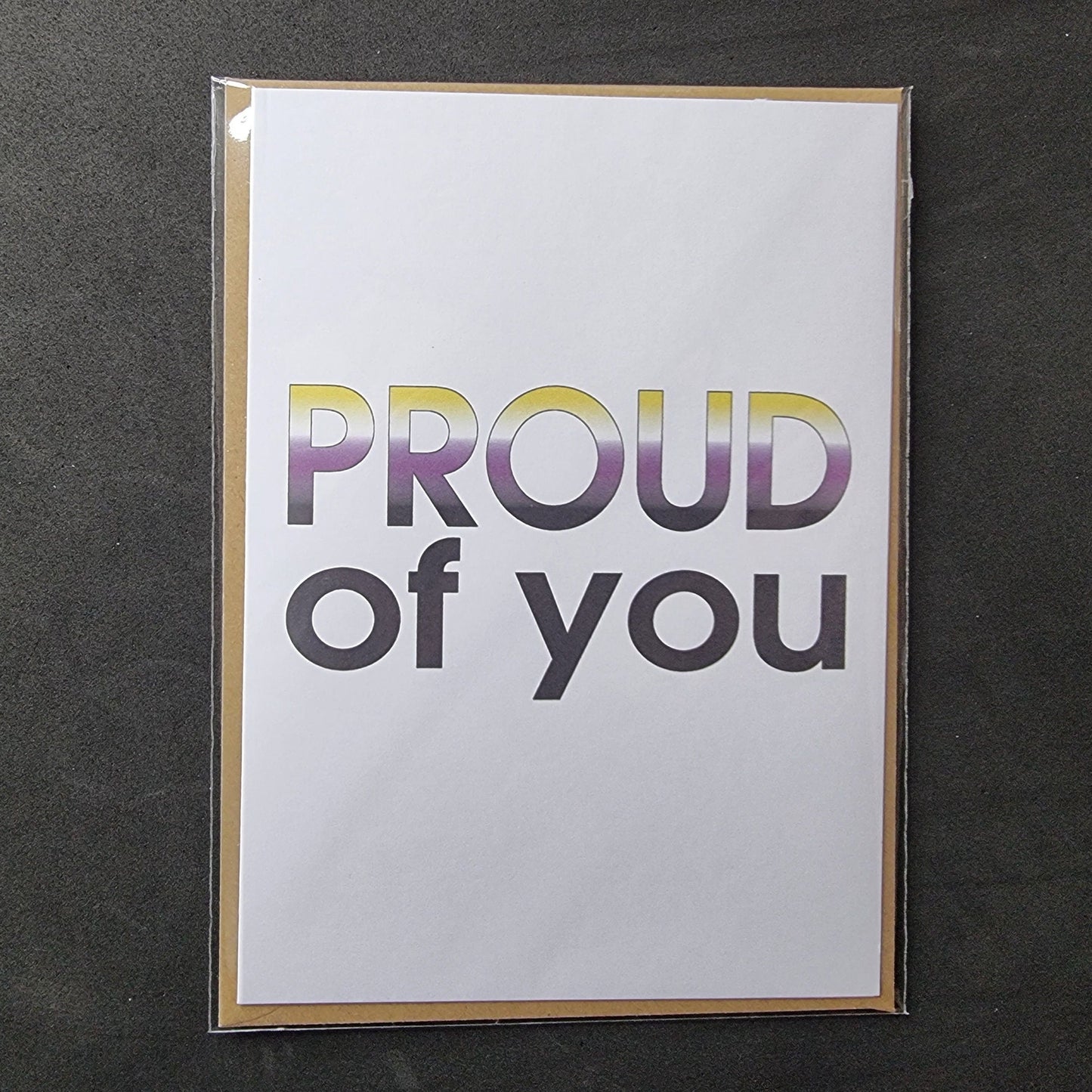 'Proud of you' card | Non-Binary pride card | Coming out card