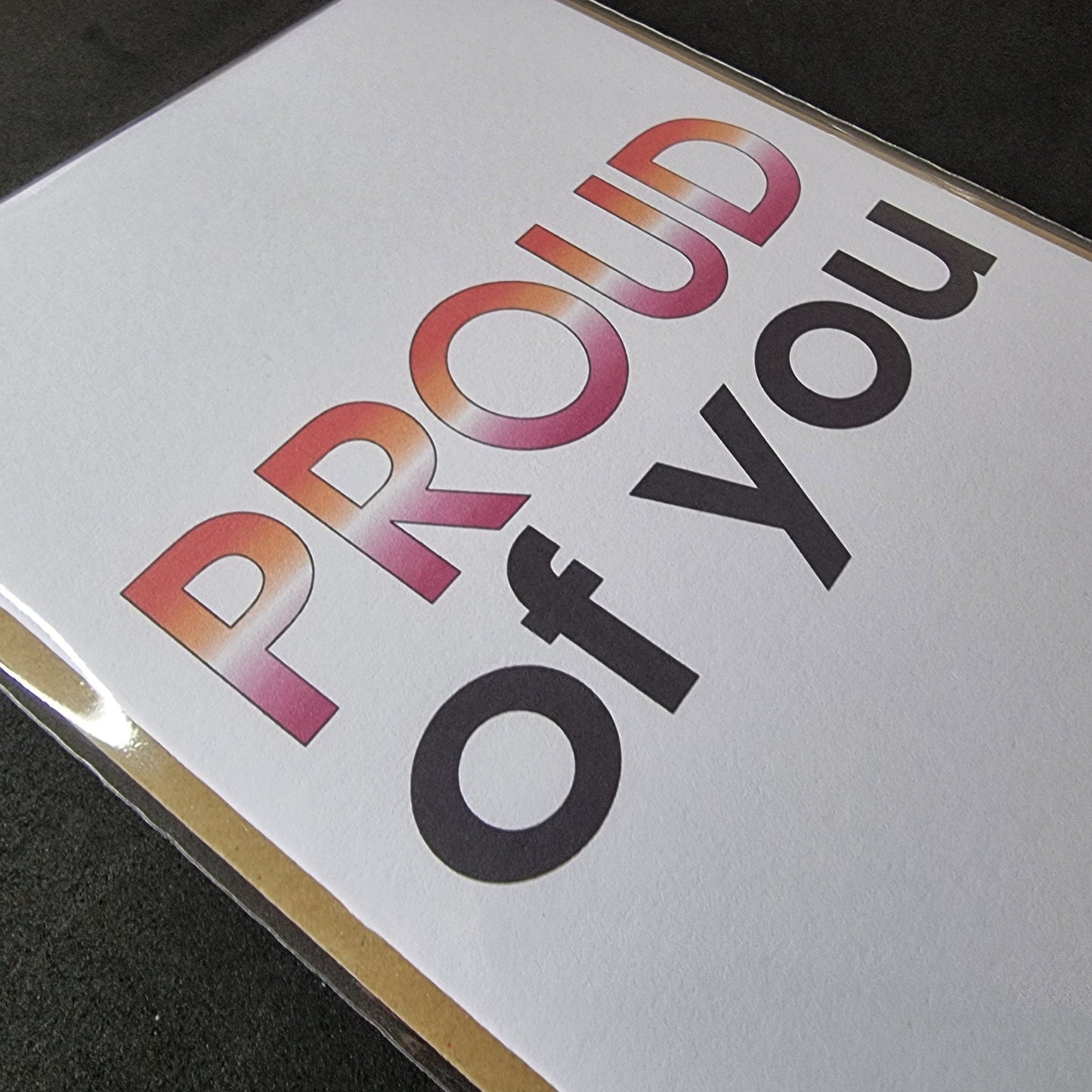 Proud of you card | Lesbian pride card | Coming out card