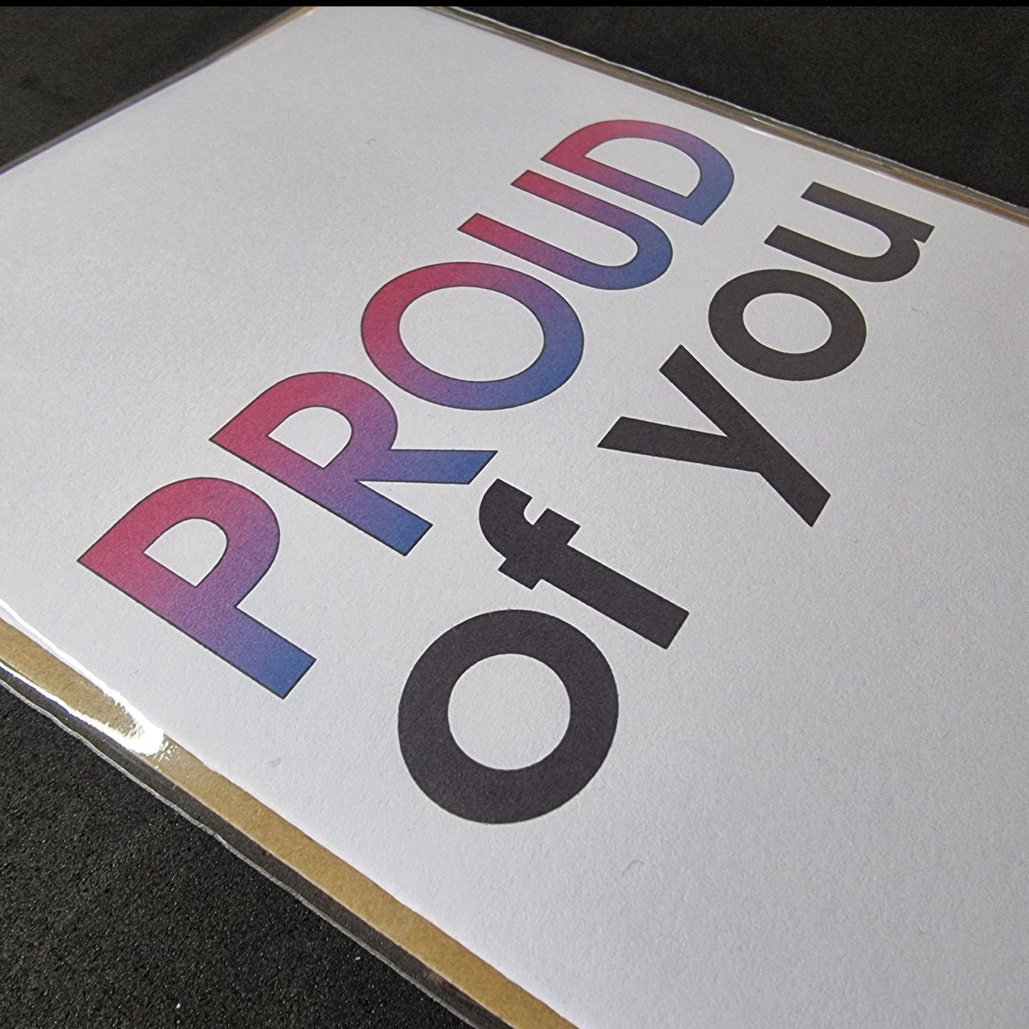 'Proud of you' card | Bisexual pride card | Coming out card