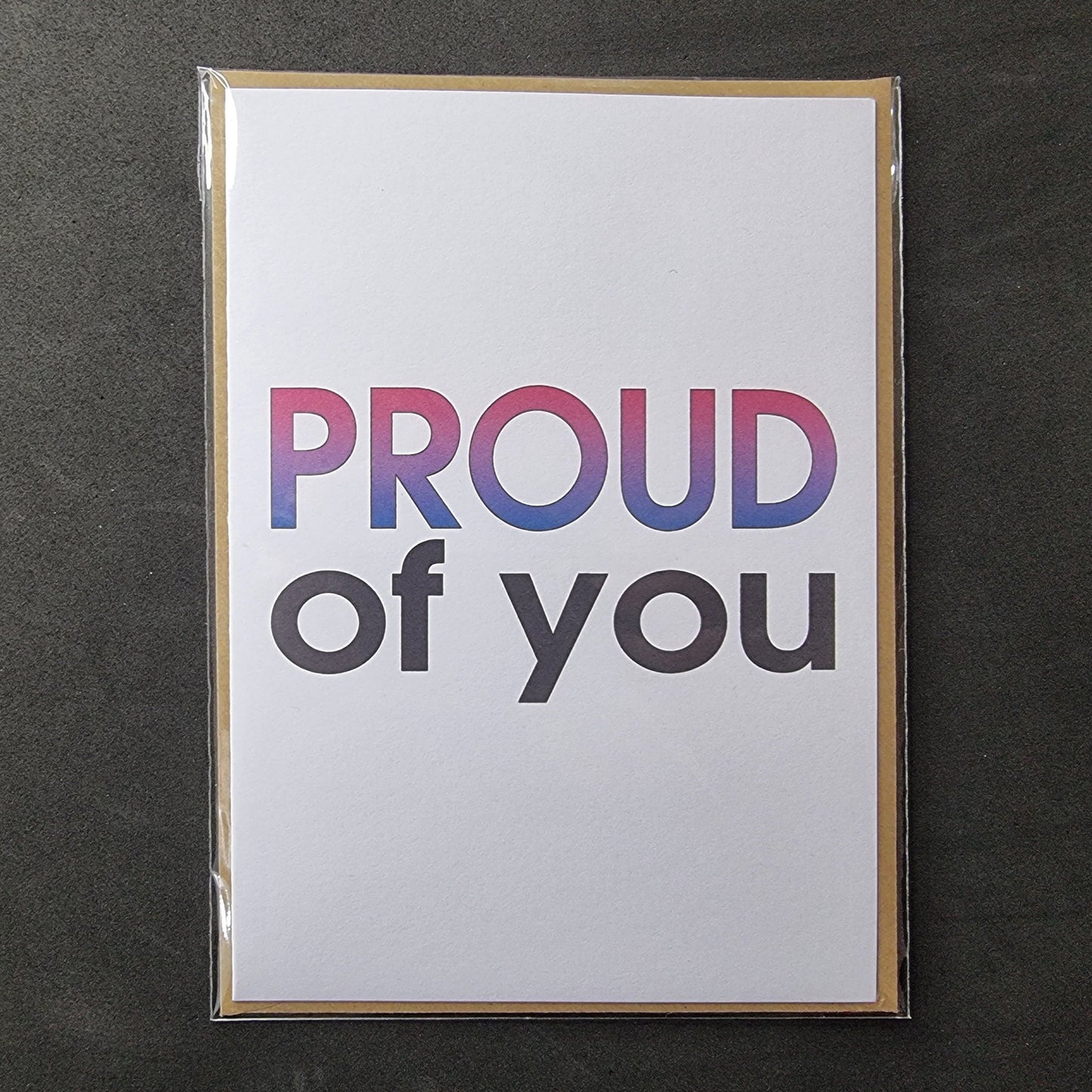 'Proud of you' card | Bisexual pride card | Coming out card