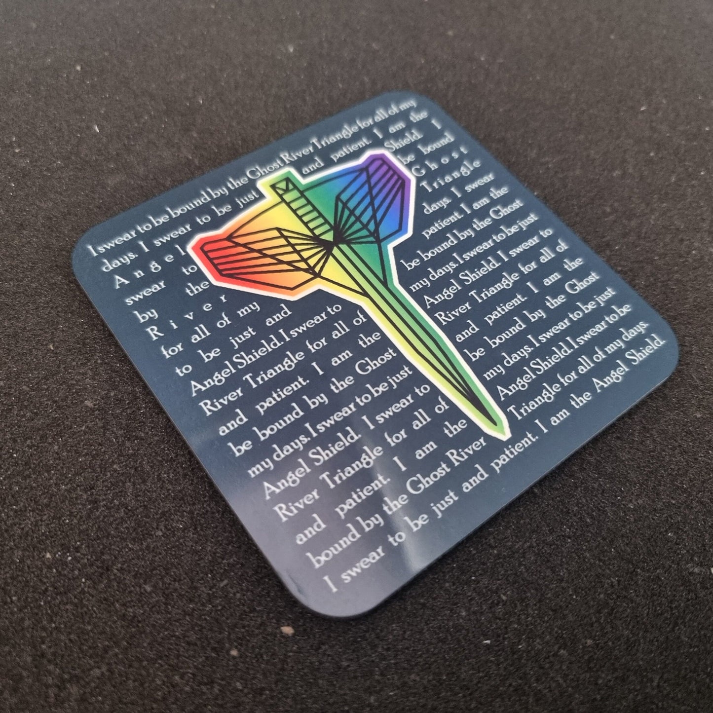 Angel's Shield coaster | Wynonna Earp gift