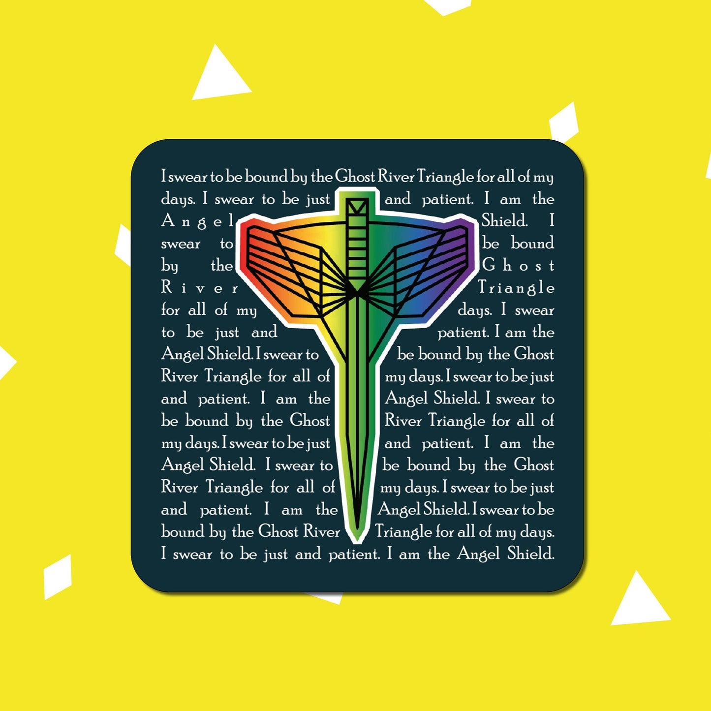 Angel's Shield coaster | Wynonna Earp gift