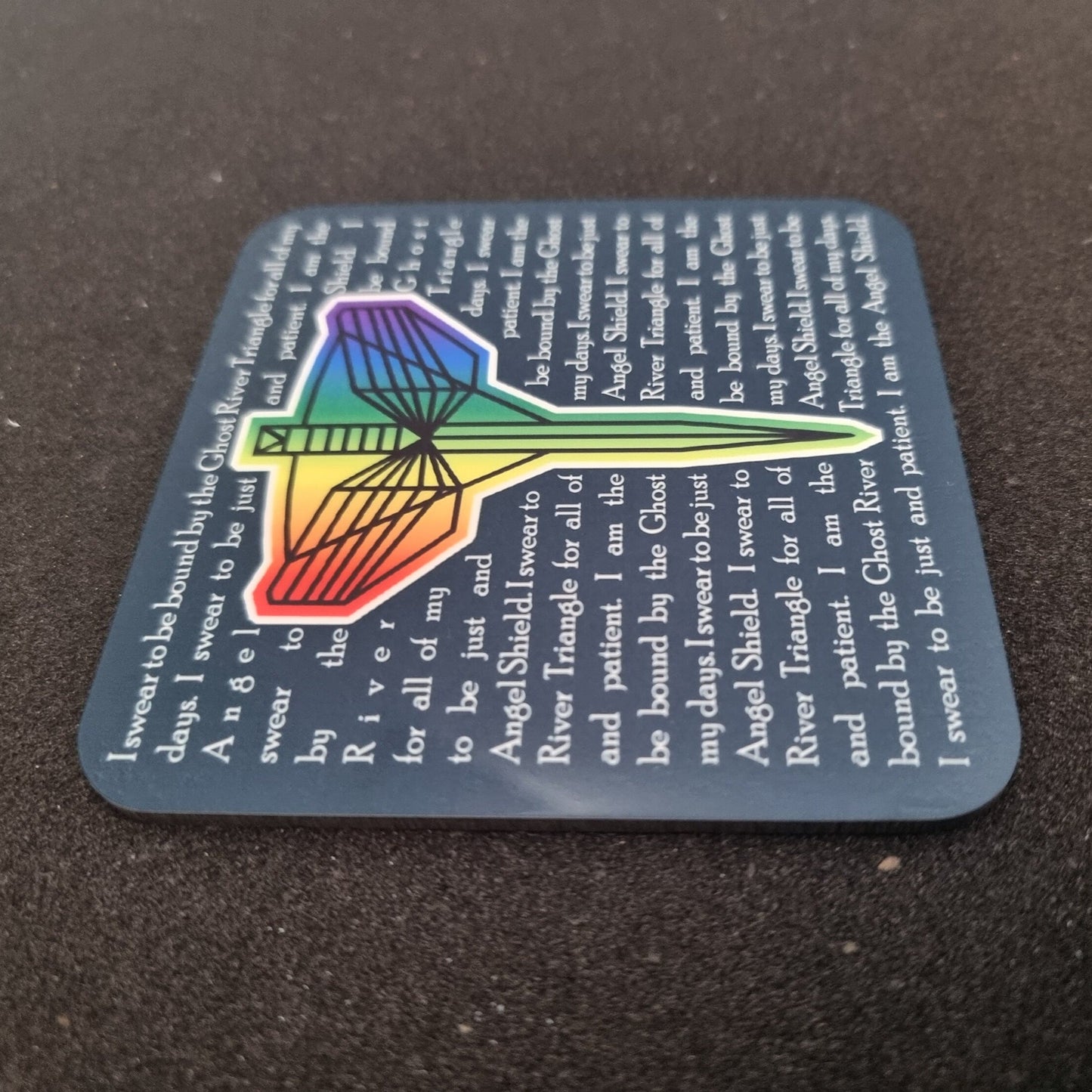 Angel's Shield coaster | Wynonna Earp gift