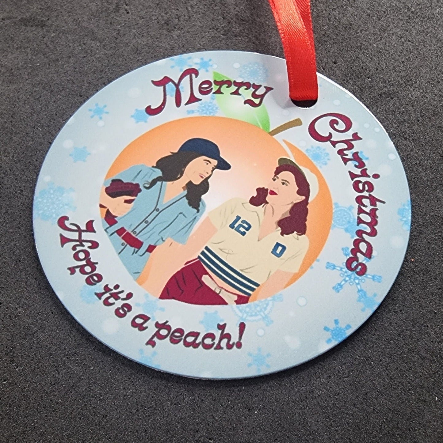 A League of Their Own Christmas decoration | Greta and Carson tree ornament
