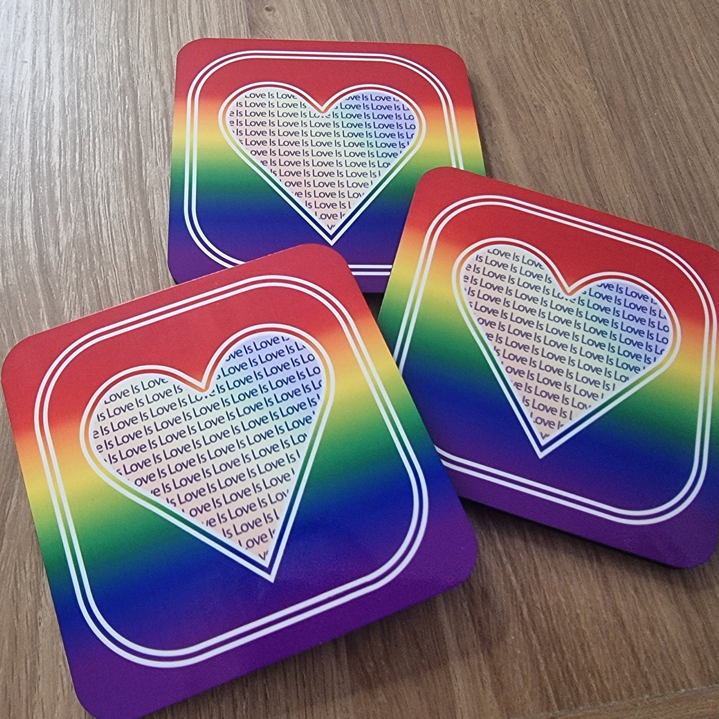 LGBTQ pride drinks coaster | LGBTQ pride gift | Coming out present
