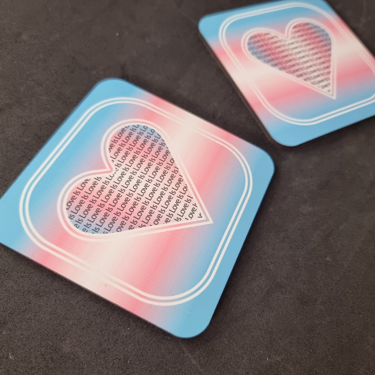 Transgender pride drinks coaster | Trans pride gift | Coming out present
