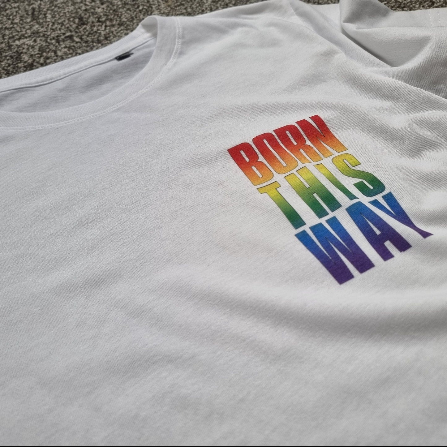 LGBTQ Pride t-shirt | Born This Way LGBT pride shirt white | Coming out gift