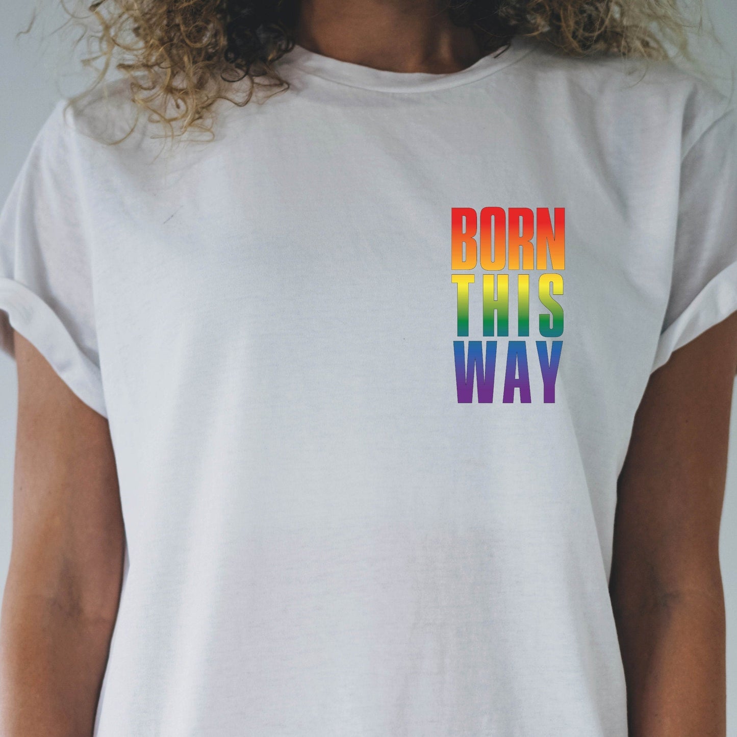 LGBTQ Pride t-shirt | Born This Way LGBT pride shirt white | Coming out gift