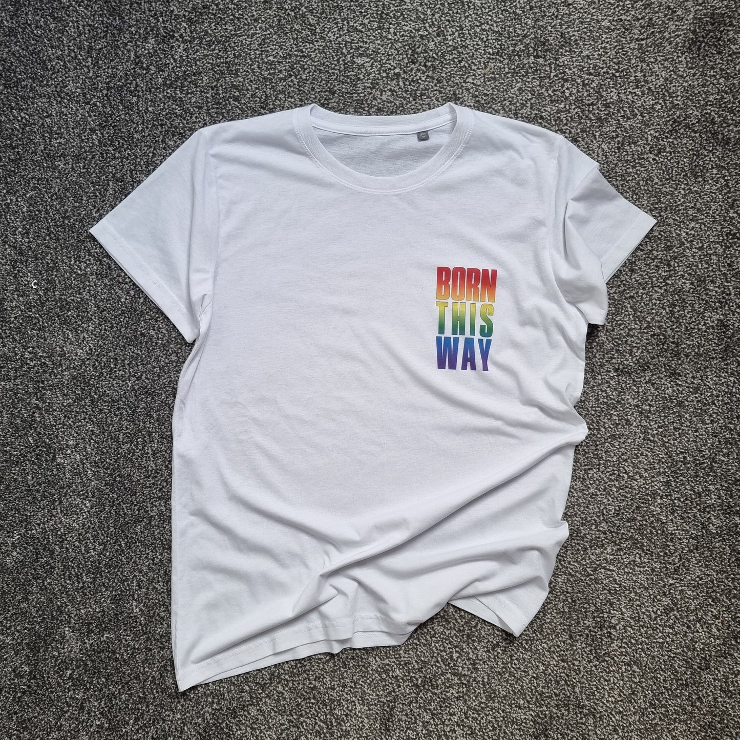 LGBTQ Pride t-shirt | Born This Way LGBT pride shirt white | Coming out gift