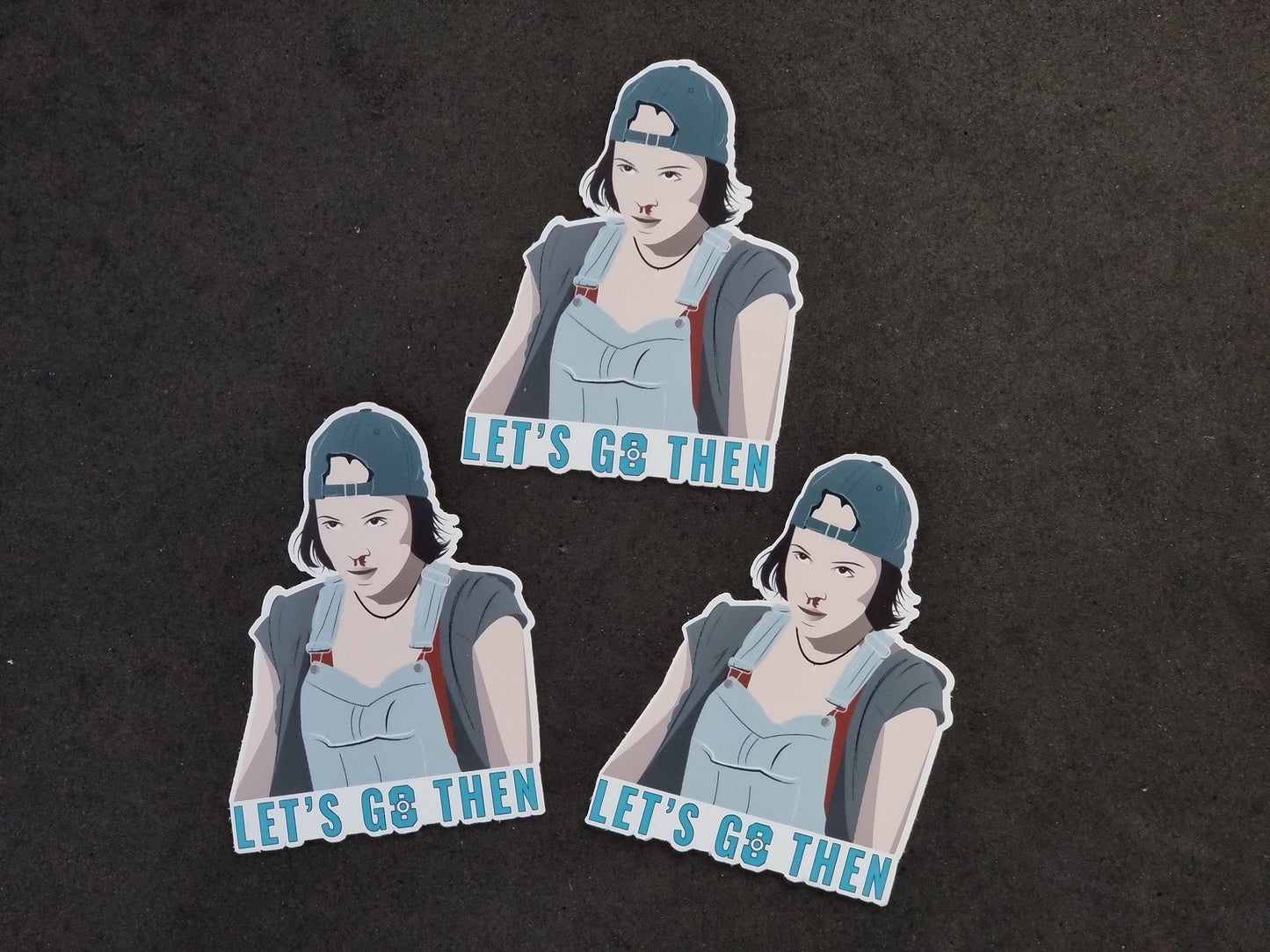 Ava Silva backwards cap 'Let's go then' | Warrior Nun sticker