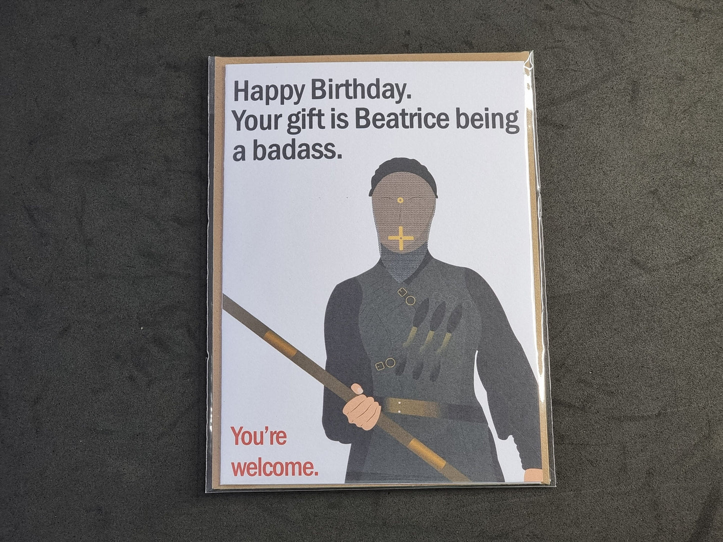 Sister Beatrice birthday card | Warrior Nun Birthday card