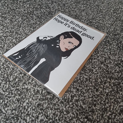 'Hope it's dead good' birthday card | Revival