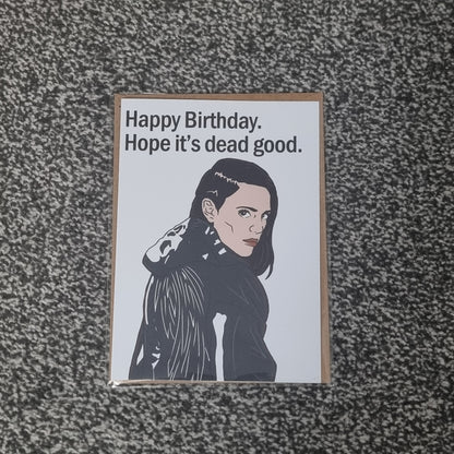 'Hope it's dead good' birthday card | Revival