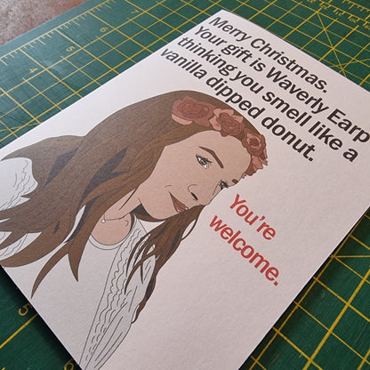Waverly Earp AU christmas card | Wynonna Earp card