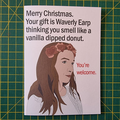 Waverly Earp AU christmas card | Wynonna Earp card