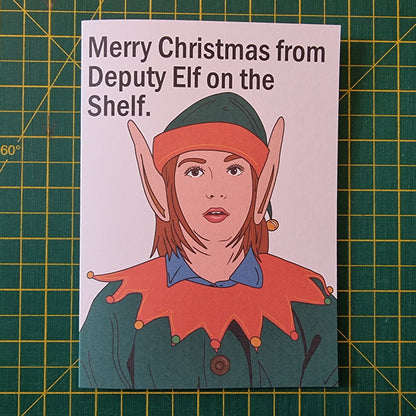'Deputy Elf on the shelf' Christmas card | Wynonna Earp card