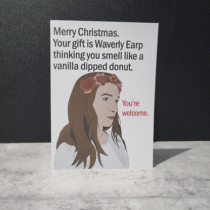 Waverly Earp AU christmas card | Wynonna Earp card