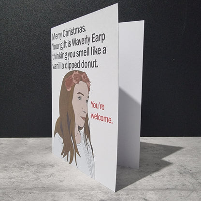 Waverly Earp AU christmas card | Wynonna Earp card