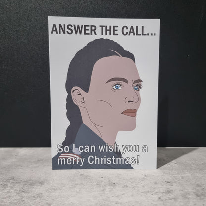 'Answer the call' Christmas card | Motherland Fort Salem Christmas card
