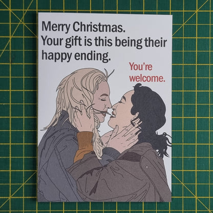 VillanEve 'The end' Christmas card | Killing Eve