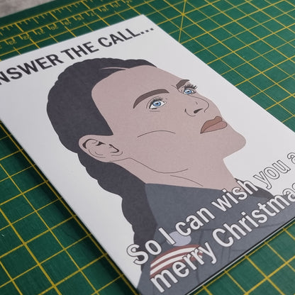 'Answer the call' Christmas card | Motherland Fort Salem Christmas card