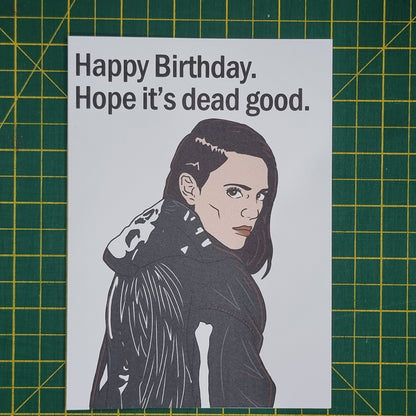 'Hope it's dead good' birthday card | Revival