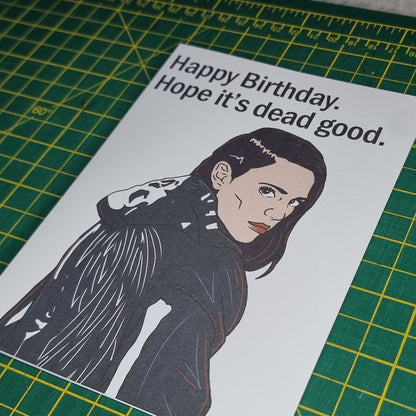 'Hope it's dead good' birthday card | Revival