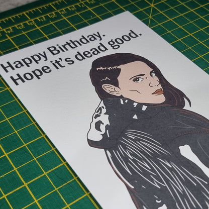 'Hope it's dead good' birthday card | Revival