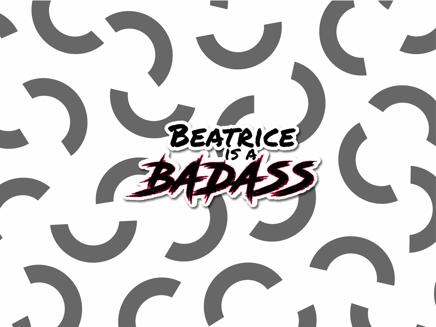 Beatrice is a Badass sticker | Warrior Nun sticker