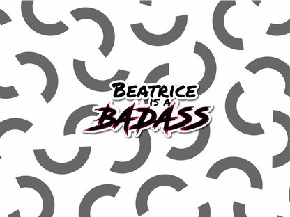 Beatrice is a Badass sticker | Warrior Nun sticker