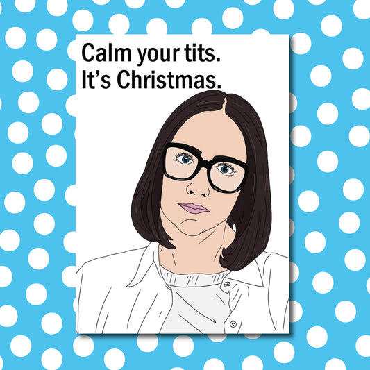 Shalin 'Calm your tits' Christmas card | Clickbait Unfollowed