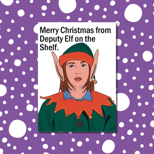 'Deputy Elf on the shelf' Christmas card | Wynonna Earp card
