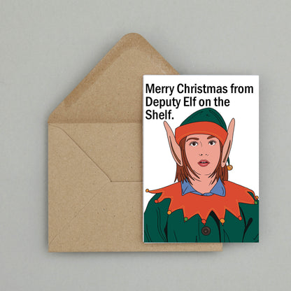 'Deputy Elf on the shelf' Christmas card | Wynonna Earp card