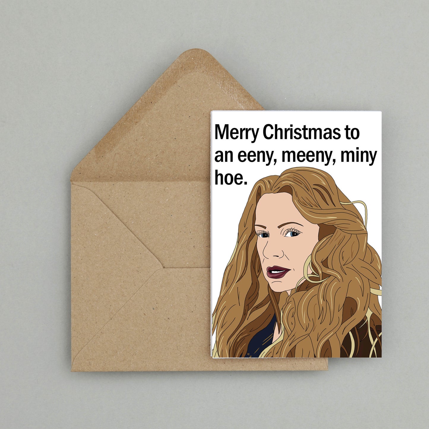 'Eeny meeny miny hoe' Mina Christmas card | Wynonna Earp