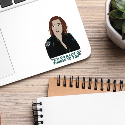 AU Nicole Haught sticker | Wynonna Earp sticker