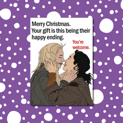 VillanEve 'The end' Christmas card | Killing Eve