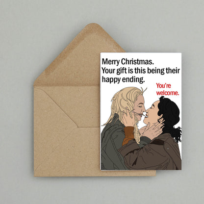VillanEve 'The end' Christmas card | Killing Eve