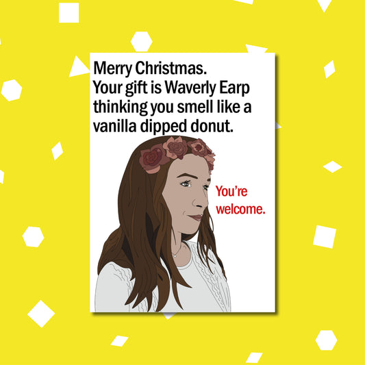 Waverly Earp AU christmas card | Wynonna Earp card