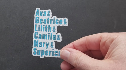 Warrior Nun | Warrior Nun names sticker
