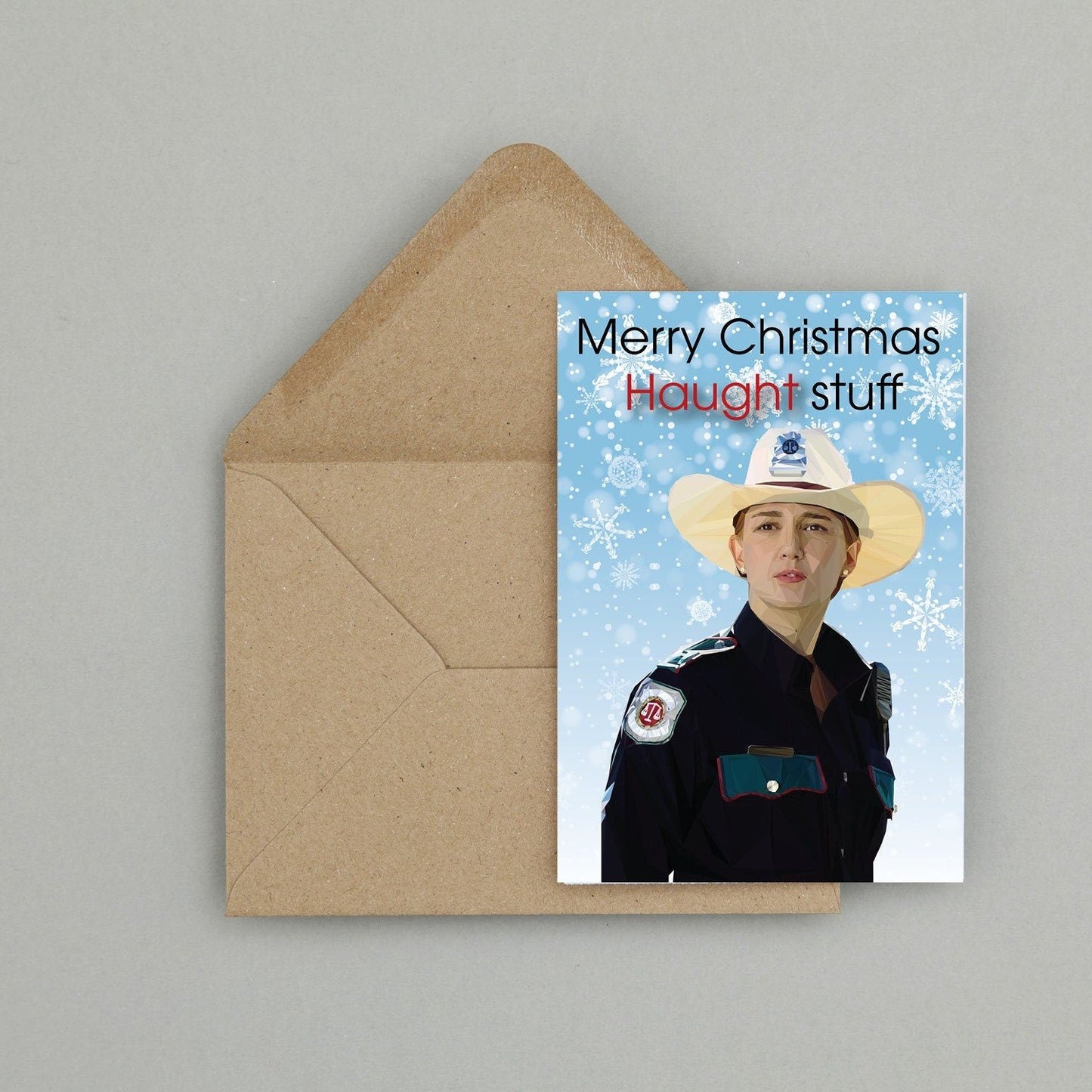 Nicole Haught Christmas card | Wynonna Earp