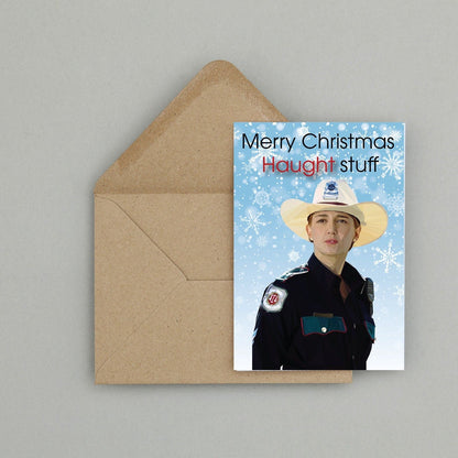 Nicole Haught Christmas card | Wynonna Earp