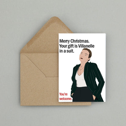 Villanelle Christmas card | Killing Eve