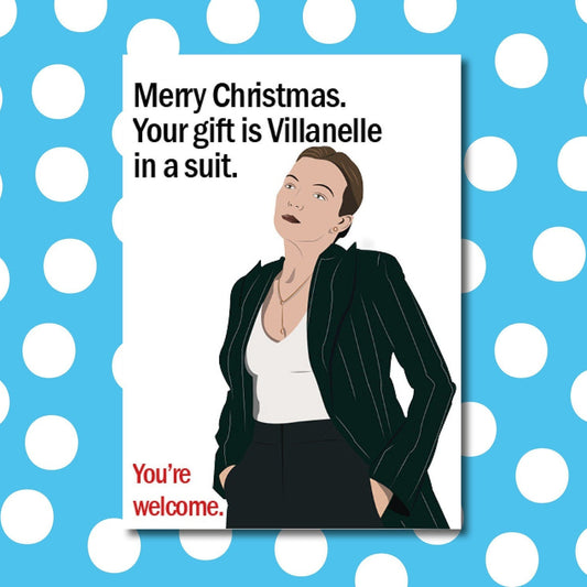 Villanelle Christmas card | Killing Eve