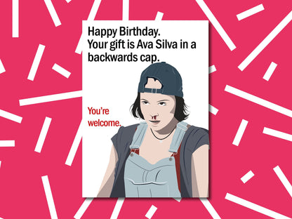 Ava Silva birthday card | Warrior Nun Birthday card